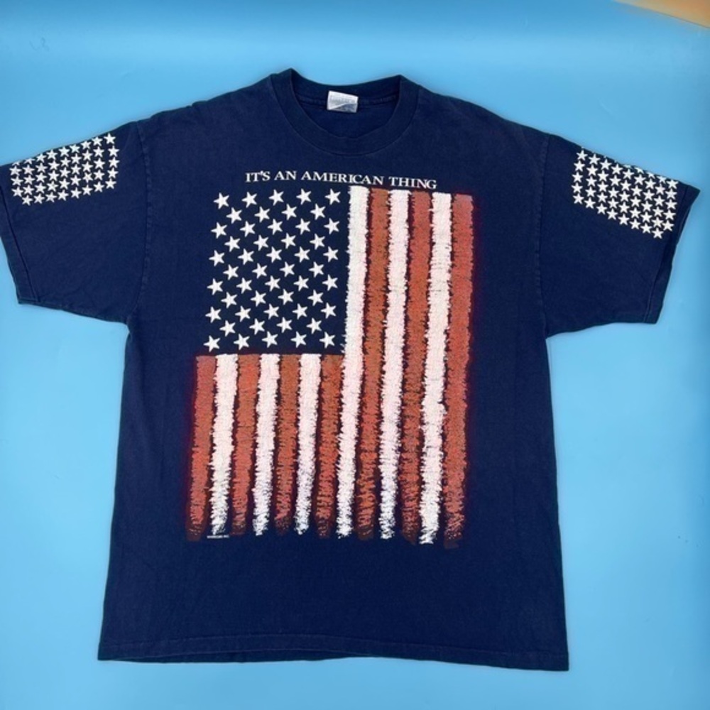 Vintage 90’s Single-Stitch All-Over Graphic USA Tee